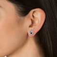 Blue Scintilla Drop Earrings